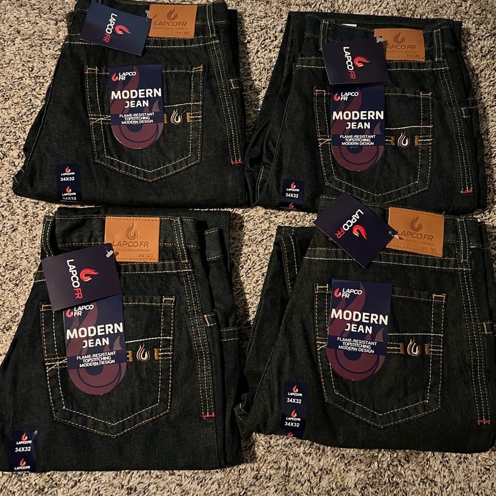 NWT Lapco FR Modern Fit Bootcut Jeans 34x32 Flame Resistant CAT 2